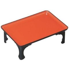 御膳 尺5寸長手足付膳 朱天黒/小物送料対象商品