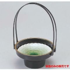 かご 5.5寸波皿ヒスイ