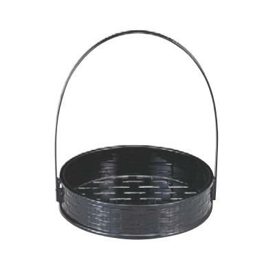 かご 5.5寸一閑張籠黒(折畳式)