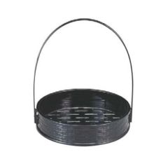 かご 5.5寸一閑張籠黒(折畳式)