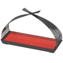 かご 9寸長手結び籠パール内朱(持ち手P.P)