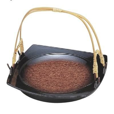 かご 小町手提皿アクアブラウン