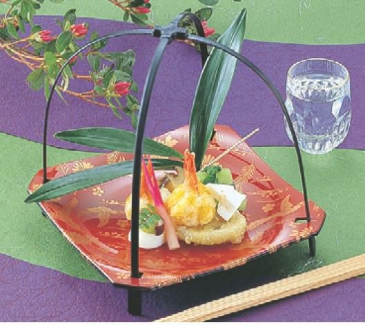 かご 大和皿朱鳳凰