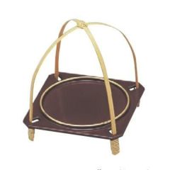 盛器 (小)円月手付盛器溜天金