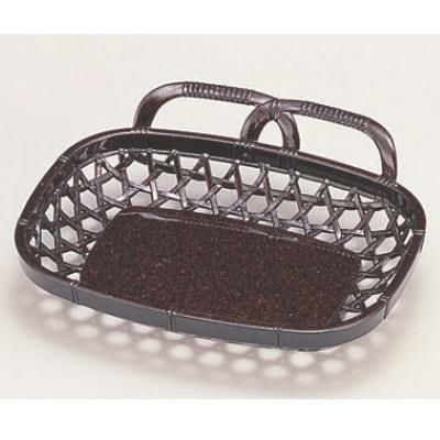 かご 4.5寸四方片手かご茶パール 幅136 奥行103 高さ38