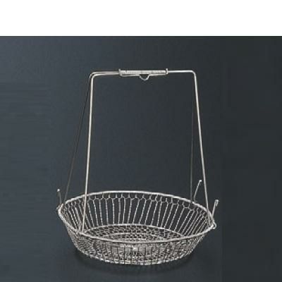 かご (大)手折丸手提籠シルバー