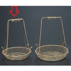 かご (小)手折丸手提籠ゴールド