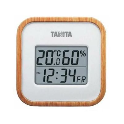 タニタ デジタル温湿度計 TT-571-NA ナチュラル