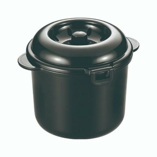 CK-003 電子レンジ専用炊飯器 紀州備長炭配合 ちびくろちゃん 2合炊き