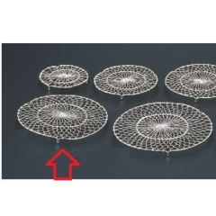 目皿 シルバー目皿二輪足付12.5φ