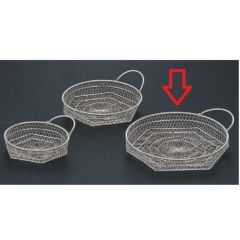 かご (大)片手丸籠シルバー