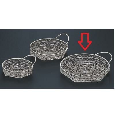 かご (大)片手丸籠シルバー