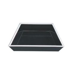 盛鉢 富士型鉢黒天銀