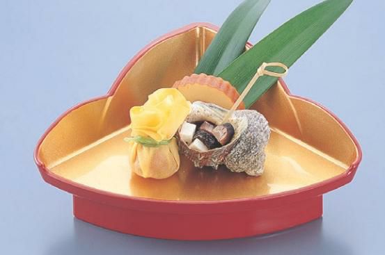 盛器 元禄盛器金雅渕朱