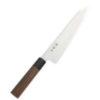 堺菊守(モリブデン鋼)和式 紫檀柄 切付牛刀 30cm