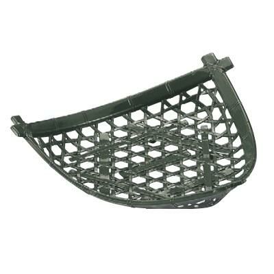 竹皿  三角平皿グリーン  幅205 奥行197 高さ54