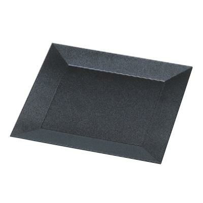 プレート 四方角皿 オーシャンパール渕黒/洋食器/パーティ大皿