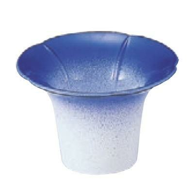 珍味 (大)朝顔珍味入れブルーぼかし