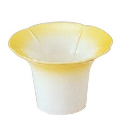 珍味 (大)朝顔珍味入れ黄ぼかし