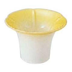 珍味 (小)朝顔珍味入れ黄ぼかし
