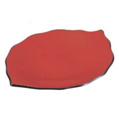 盛皿 リーフ皿 本朱渕黒底黒塗