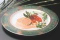 プレート 31φサービスプレート 緑石金砂/洋食器/パーティ大皿