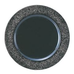 プレート 9.5寸サービスプレート 煌銀 SS塗/洋食器/パーティ大皿