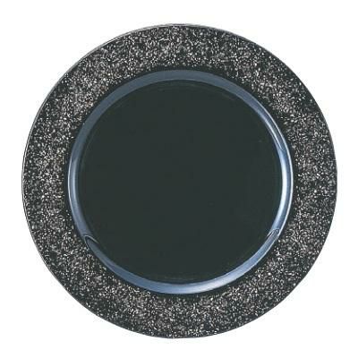 プレート 9.5寸サービスプレート 煌銀 SS塗/洋食器/パーティ大皿