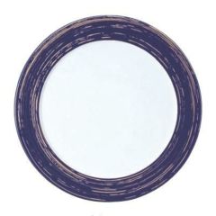プレート 33φサービスプレート 青紫かすり渕紫/洋食器