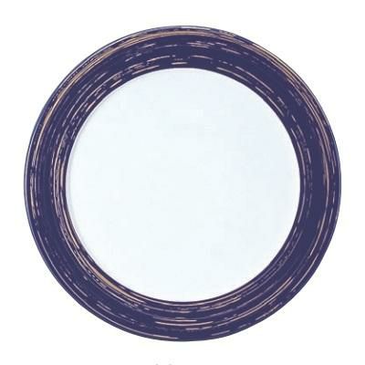 プレート 33φサービスプレート 青紫かすり渕紫/洋食器