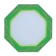 プレート 八角プレート(大) グリーンぼかしつゆ草/洋食器