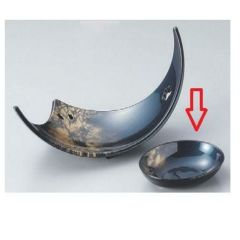 小鉢 小判鉢青パール八雲裏黒塗