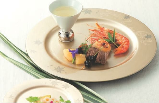 プレート 31φサービスプレート金煌春秋/洋食器/パーティ大皿