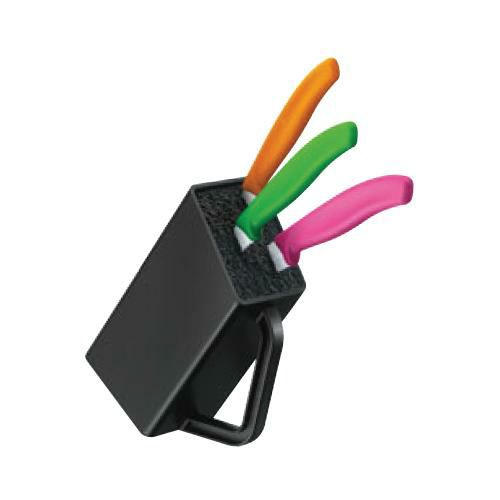 【ビクトリノックス SCカトラリーブロック ラージ BK 7.7033.03】 幅98×奥行183×高さ244(mm)/業務用/グループA