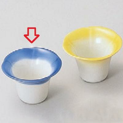 珍味  朝顔珍味入れ(大)青 高さ45mm×直径:65