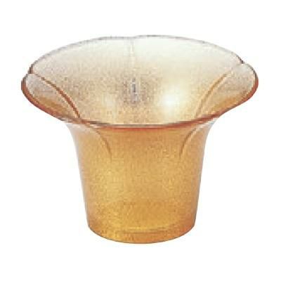 珍味 (大)朝顔珍味入れ金パール