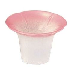 珍味 (中)朝顔珍味入れピンクぼかし