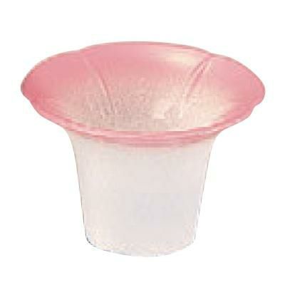 珍味 (中)朝顔珍味入れピンクぼかし