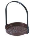 かご 3.5寸丸手提台(小)新溜