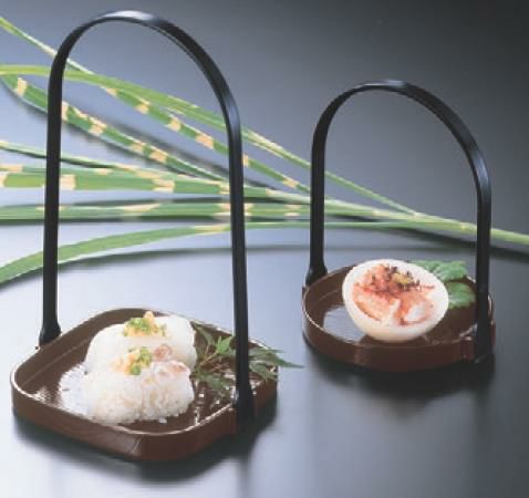 かご 3.5寸丸手提台(小)新溜