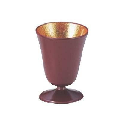 ワイングラス ミニワイングラス銀朱内金雅