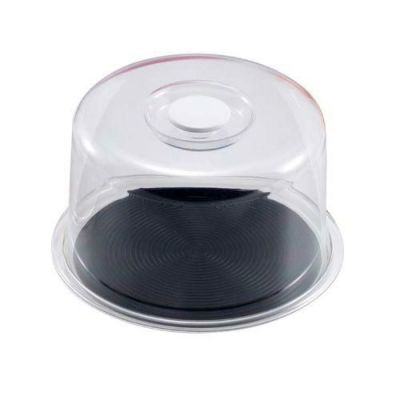 深型クリアラブリーハット 丸(中)ブラック MT-4918