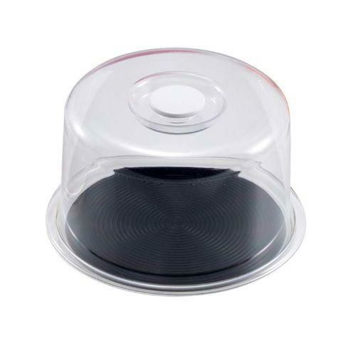 深型クリアラブリーハット 丸(中)ブラック MT-4918