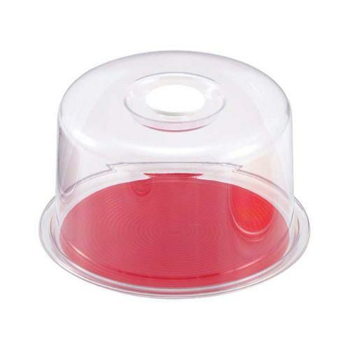 深型クリアラブリーハット 丸(中)レッド MT-4917