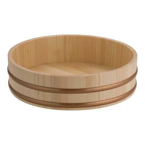 天然木盛込桶 クリアー(樹脂タガ仕様) 桶のみ 尺0 30007