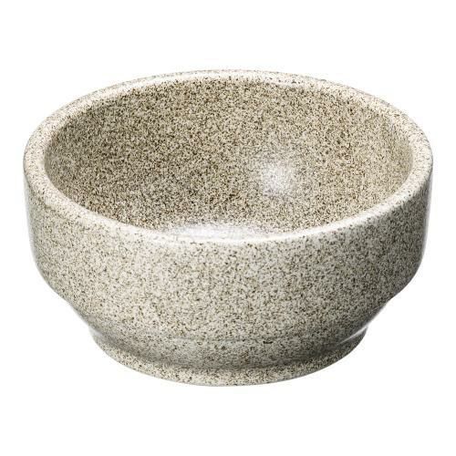 スタッキングビビンバ グレー石目調 14cm 327-0135