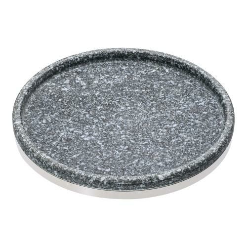 長水石焼マルチプレート補強リング付 YS-0822B 22cm