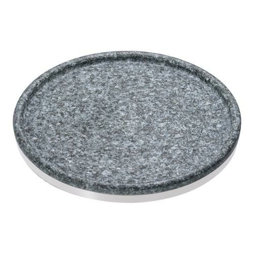 長水石焼マルチプレート補強リング付 YS-0824B 24cm