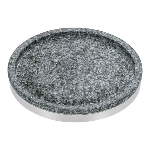 長水石焼丸型プレート 補強リング付 YS-0620A 20cm