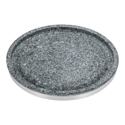 長水石焼丸型プレート 補強リング付 YS-0630A 30cm